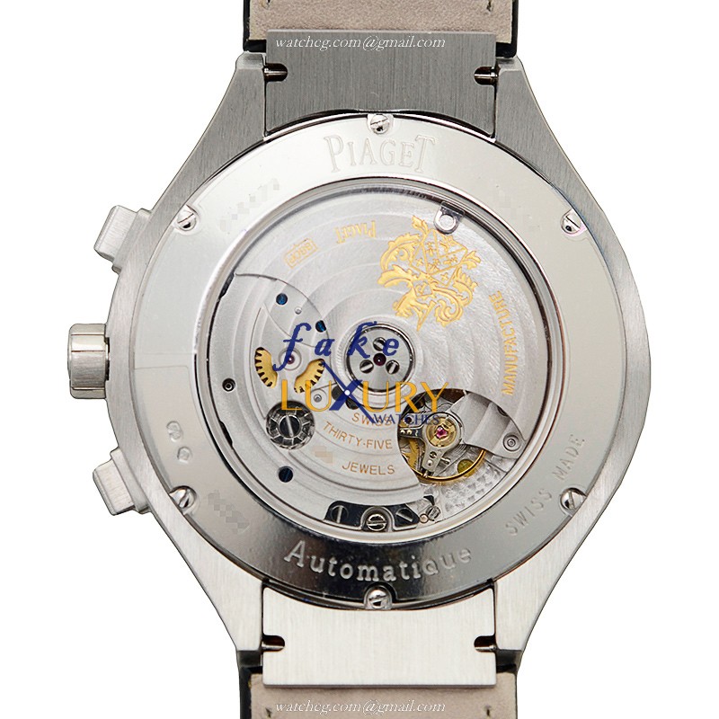 Piaget POLO G0A32040 Automatic 18kt White Gold Diamond Silver Dial Replica Watch - Image 3