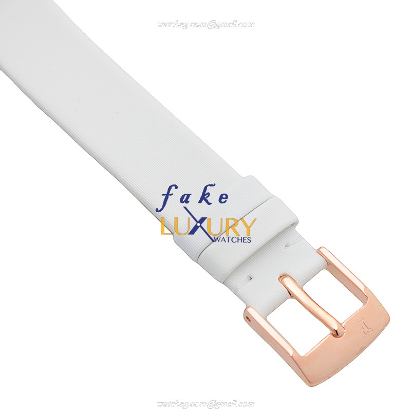 Piaget G0A37189 POSSESSION Replica Watch Quartz 18kt Rose Gold Diamonds Gold Dial White Satin Strap - Image 4
