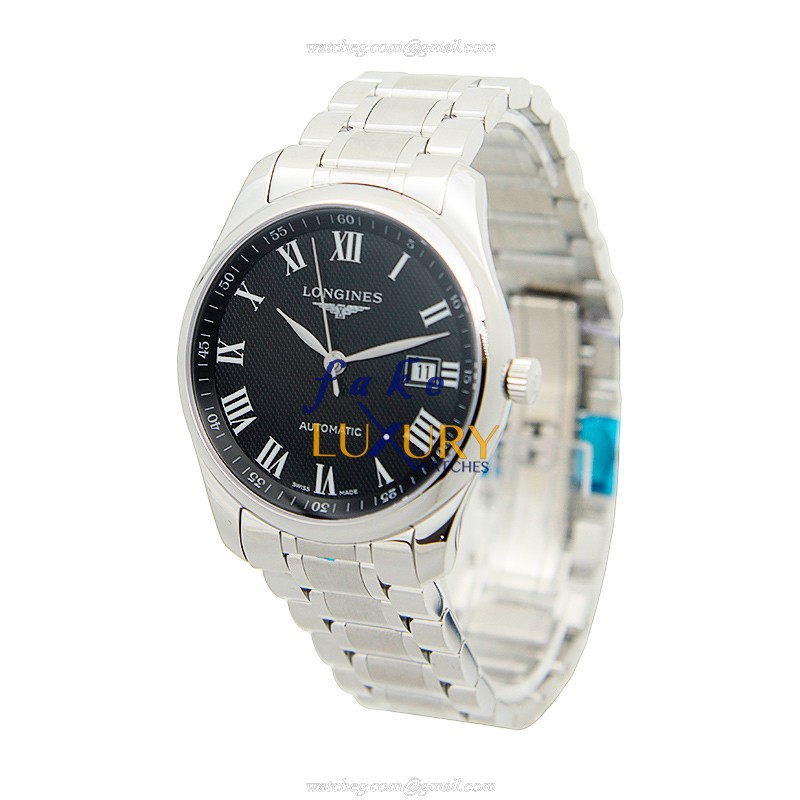 Longines L2.793.4.51.6 Master Replica Watch With Automatic Movement, Black Dial, Steel Bracelet - Image 3