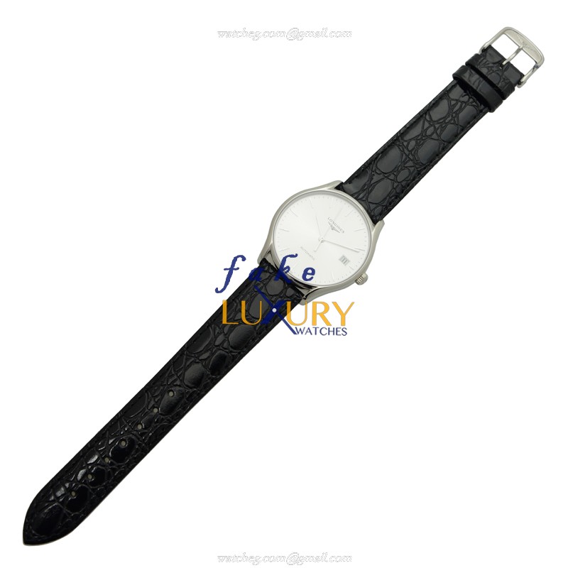 Longines Lyre L4.860.4.72.2 | Automatic | Stainless Steel | Silver Dial | Leather Strap | Replica - Image 2