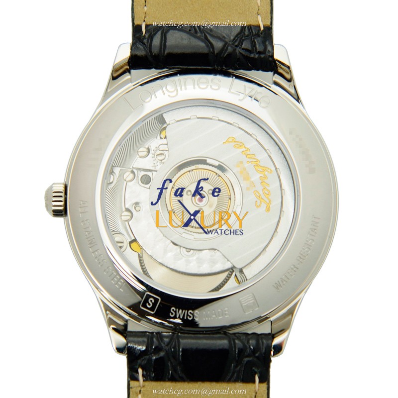 Longines Lyre L4.860.4.72.2 | Automatic | Stainless Steel | Silver Dial | Leather Strap | Replica - Image 3