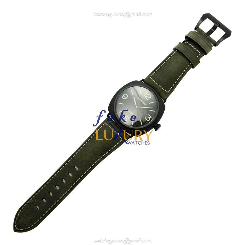 Panerai PAM00643 RADIOMIR Manual Wind | Ceramics Case | Black Dial | Green Cowhide Strap | Replica - Image 2