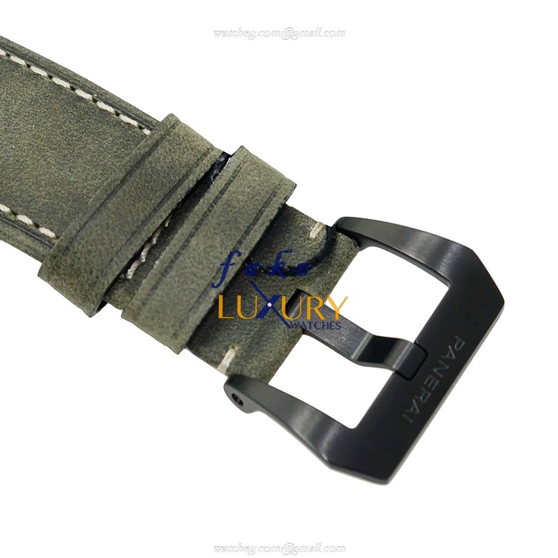 Panerai PAM00643 RADIOMIR Manual Wind | Ceramics Case | Black Dial | Green Cowhide Strap | Replica - Image 4