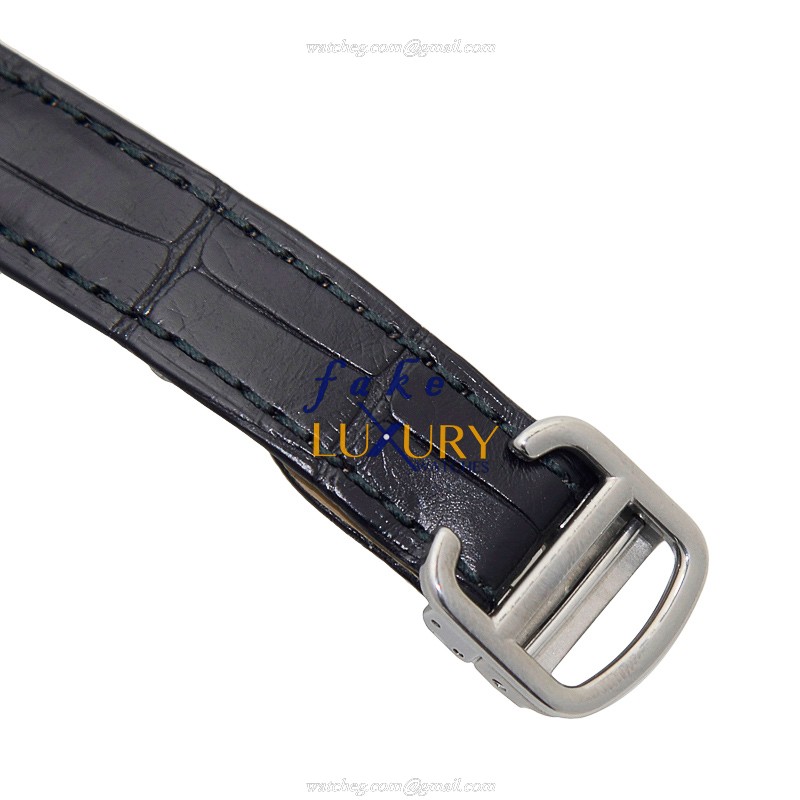 Cartier W4BB0008 BALLON BLEU Quartz Stainless Steel Replica Watch, Silver Dial, Alligator Strap - Image 4