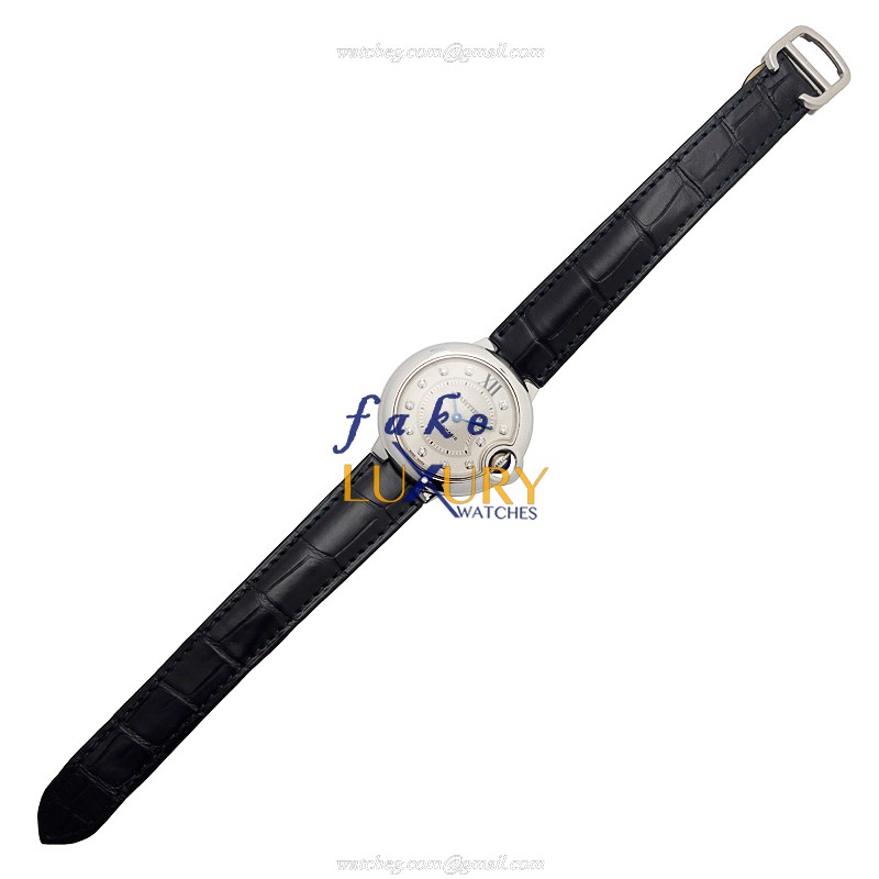 Cartier W4BB0009 BALLON BLEU Automatic Silver Dial Stainless Steel Case Replica Watch - Image 2