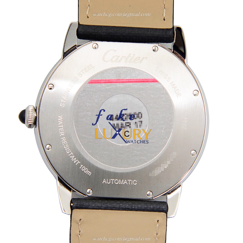 Cartier Rotonde de Cartier WSRN0003 Automatic | 42mm Steel Case Leather Strap Replica Watch - Image 3
