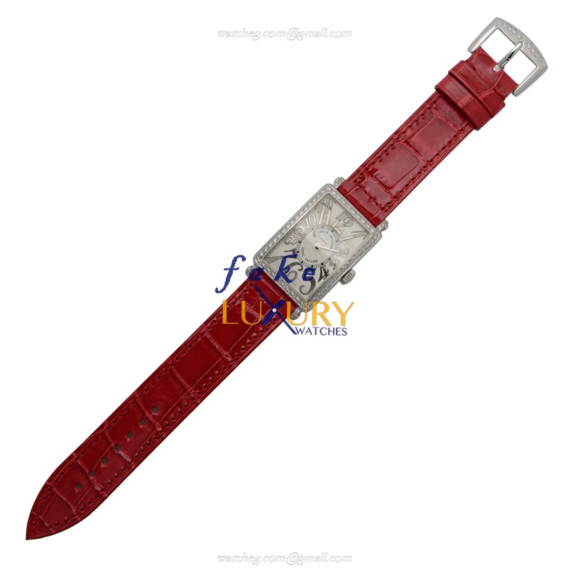 Franck Muller 902 QZ REL D 1R AC Long Island Quartz Red Alligator Replica Watch - Image 2