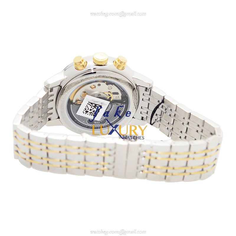 Tissot T-CLASSIC T085.427.22.011.00 Automatic Gold-Plated White Dial Silver Strap Replica Watch - Image 4
