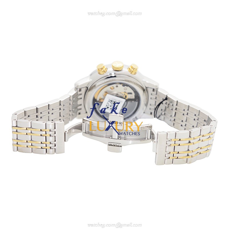 Tissot T-CLASSIC T085.427.22.011.00 Automatic Gold-Plated White Dial Silver Strap Replica Watch - Image 5