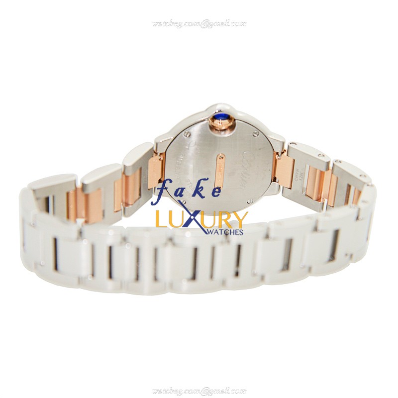 Cartier W3BB0005 Ballon Bleu Replica Watch, Quartz Movement, 28mm 18kt Rose Gold & Steel Case - Image 4