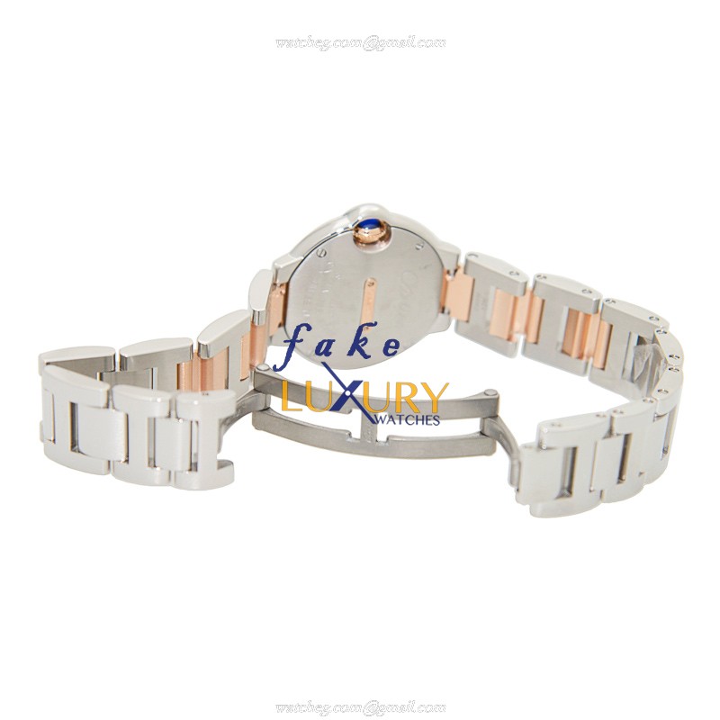 Cartier W3BB0005 Ballon Bleu Replica Watch, Quartz Movement, 28mm 18kt Rose Gold & Steel Case - Image 5