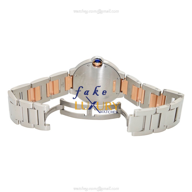 Cartier W3BB0007 BALLON BLEU Automatic 18kt Rose Gold Replica Watch, Automatic, Silver Dial, Steel - Image 5