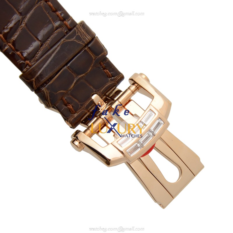 Patek Philippe Nautilus 5724R-001 Automatic 18kt Rose Gold Diamonds Black Dial Replica Watch - Image 4