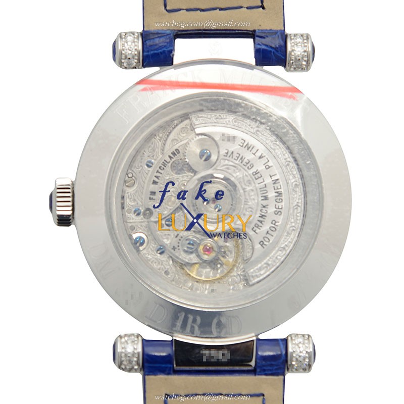 DM 39 D 1R CD OG - Franck Muller Replica Watch Automatic Silver Dial Blue Alligator Strap - Image 3