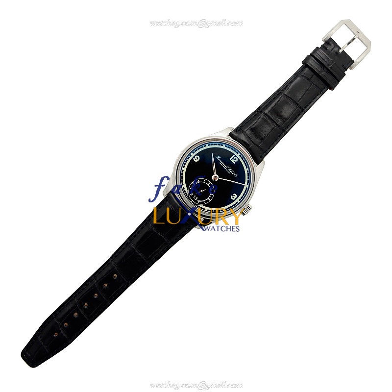 IWC IW510205 Portuguese Replica Watch, Black Dial, Steel Case, Manual Wind, Alligator Strap - Image 2