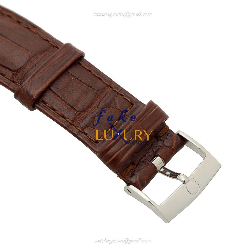 Omega De Ville 424.13.40.20.02.002 | Automatic | Brown Leather | Silver Dial | Replica Watch - Image 4