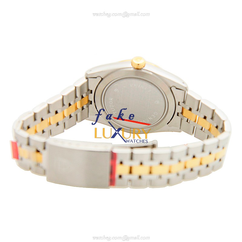 Tudor 76213-62483-CHCL Replica Watch, Automatic Movement, Gold Dial, 18kt Gold & Steel Case - Image 4