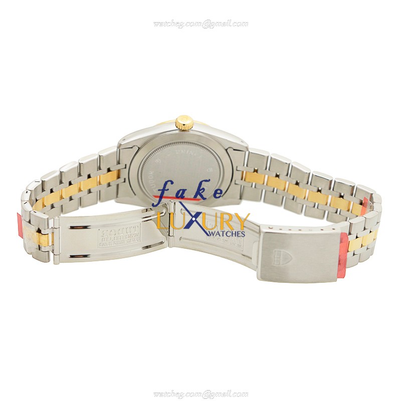Tudor 76213-62483-CHCL Replica Watch, Automatic Movement, Gold Dial, 18kt Gold & Steel Case - Image 5