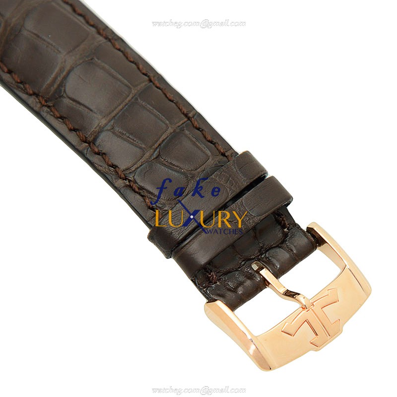 Jaeger-Lecoultre Q6042522 DUOMETRE Manual Wind Rose Gold Replica Watch - 42mm Case - White Dial - Image 4