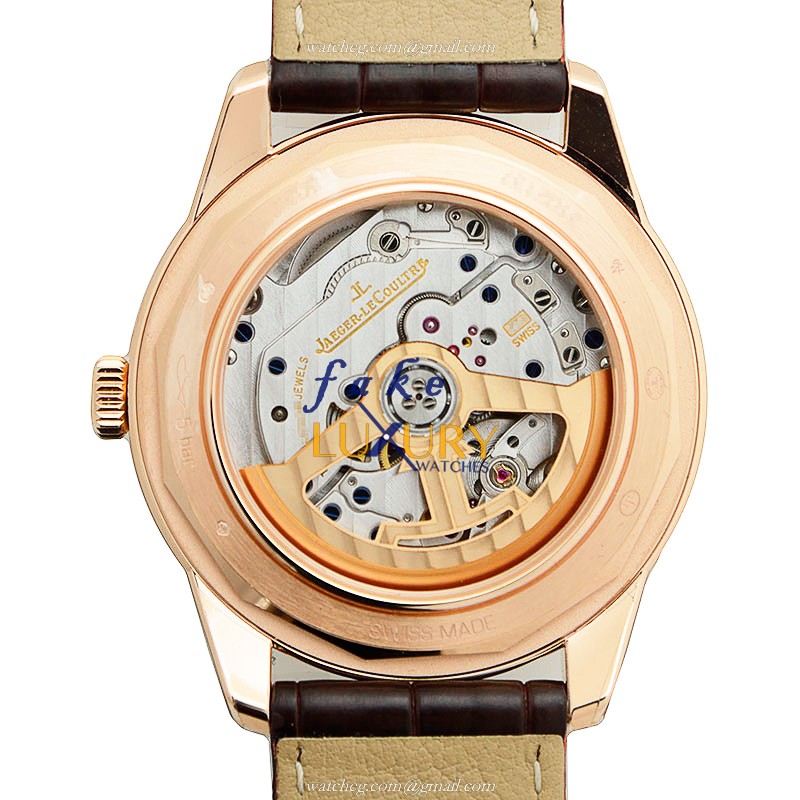 Jaeger-Lecoultre Q8102520 GEOPHYSIC Auto Rose Gold Replica Watch, Auto, 41.6mm, Blue Dial, Brown - Image 3