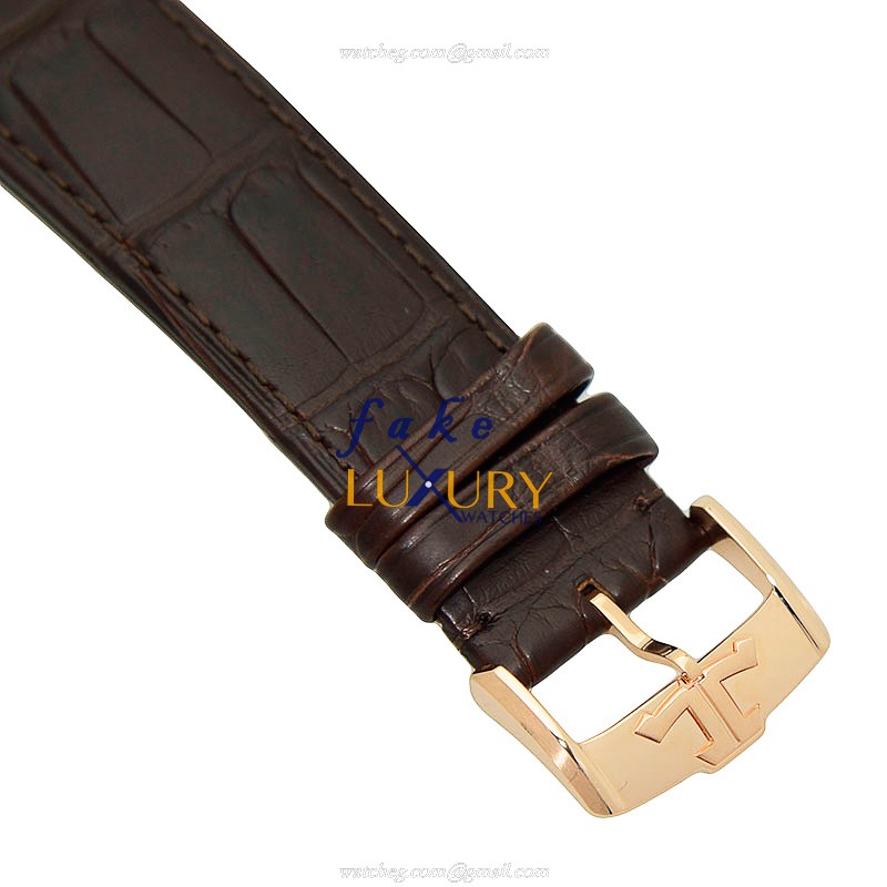 Jaeger-Lecoultre Q8102520 GEOPHYSIC Auto Rose Gold Replica Watch, Auto, 41.6mm, Blue Dial, Brown - Image 4