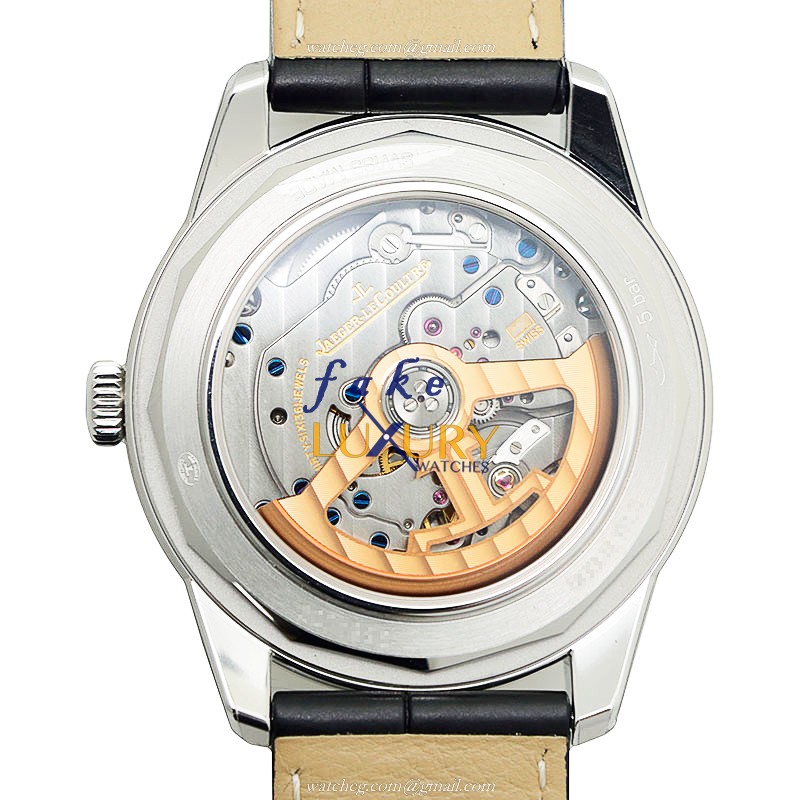Jaeger-Lecoultre Q8108420 GEOPHYSIC Auto Movt, Blue Dial, Steel Case, Alligator Strap Replica Watch - Image 3