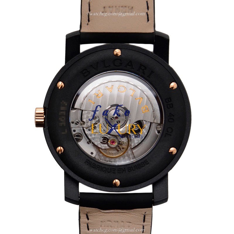 Bulgari BBP40BCGLD Replica Watch, Automatic Movement, Black Dial, Carbon Fiber Case - Image 3