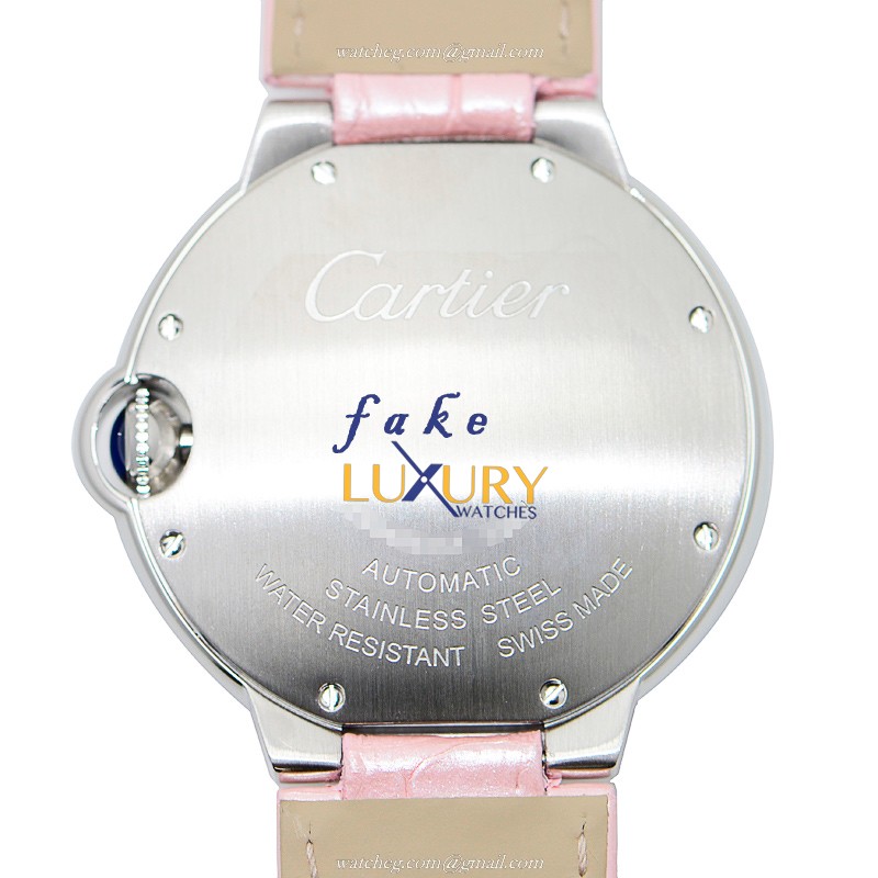 Cartier WSBB0007 BALLON BLEU Automatic Stainless Steel Replica Watch, Swiss Movement, Pink Dial & - Image 3