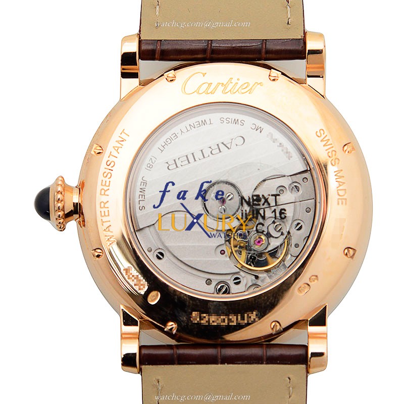 Cartier W1556240 Rotonde de Cartier 18kt Rose Gold Automatic Replica Watch - Image 3