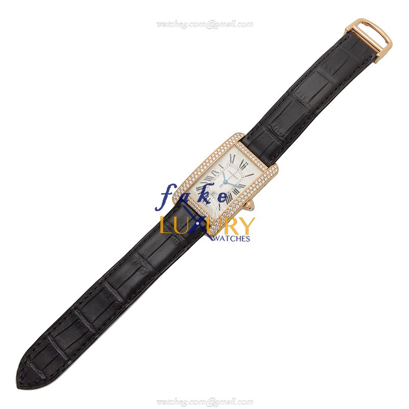 Cartier WB704851 TANK Automatic 18kt Rose Gold Diamonds Silver Dial | 15202ST.OO.1240ST.01 - Image 2