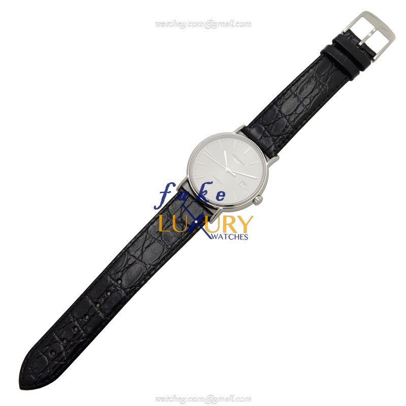 Longines L4.921.4.72.2 PRESENCE Automatic Stainless Steel Replica Watch - Swiss Movement, Silver - Image 2
