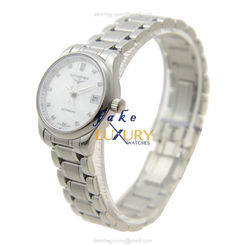 Longines L2.128.4.87.6 Master Automatic Stainless Steel Replica Watch - Silver Dial & Band - Image 3