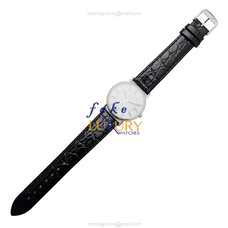 L4.320.4.11.2 - Longines PRESENCE Replica Watch Quartz 30mm White Dial Leather Strap - Image 2