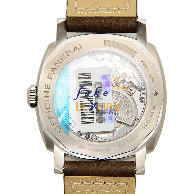 Panerai PAM00619 RADIOMIR Auto Titanium - Brown Dial - Cowhide Strap - Replica Watch - Image 3