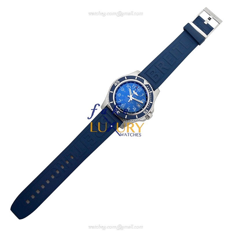 Breitling A17392D8-C910-228S-A20SS-01 Superocean Replica Watch with Blue Dial, Steel - Image 2