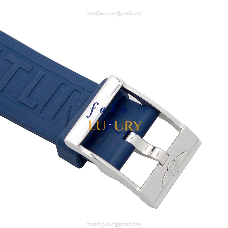 Breitling A17392D8-C910-228S-A20SS-01 Superocean Replica Watch with Blue Dial, Steel - Image 4