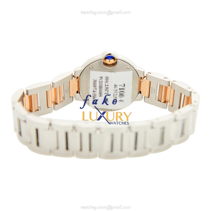 Cartier W2BB0009 Ballon Bleu Quartz 28.5mm 18kt Rose Gold Pink Dial Replica Watch - Image 4