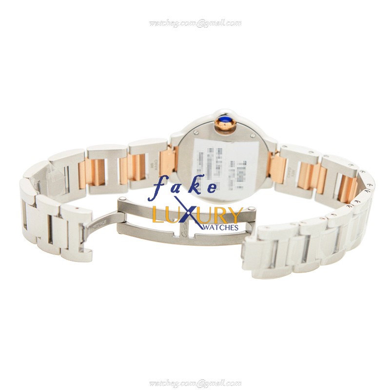 Cartier W2BB0009 Ballon Bleu Quartz 28.5mm 18kt Rose Gold Pink Dial Replica Watch - Image 5