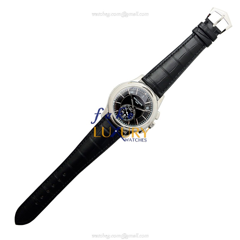 Patek Philippe 5905P-010 Replica Watch, Automatic Movement, Black Dial, 950 Platinum Case - Image 2