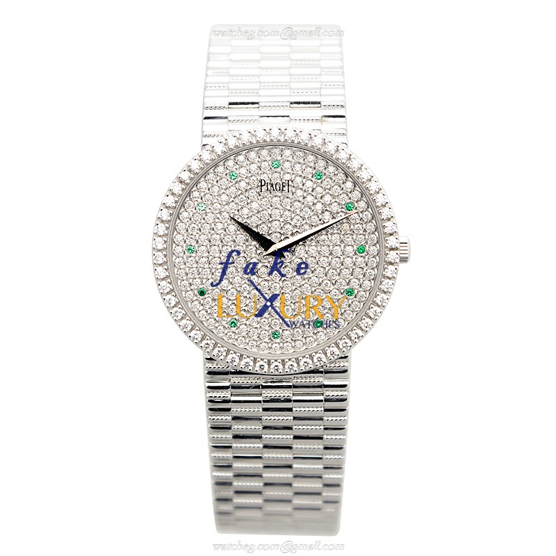 G0A09220 - Piaget Dancer Replica Watch - Manual Wind Silver Dial 18kt White Gold - Image 2