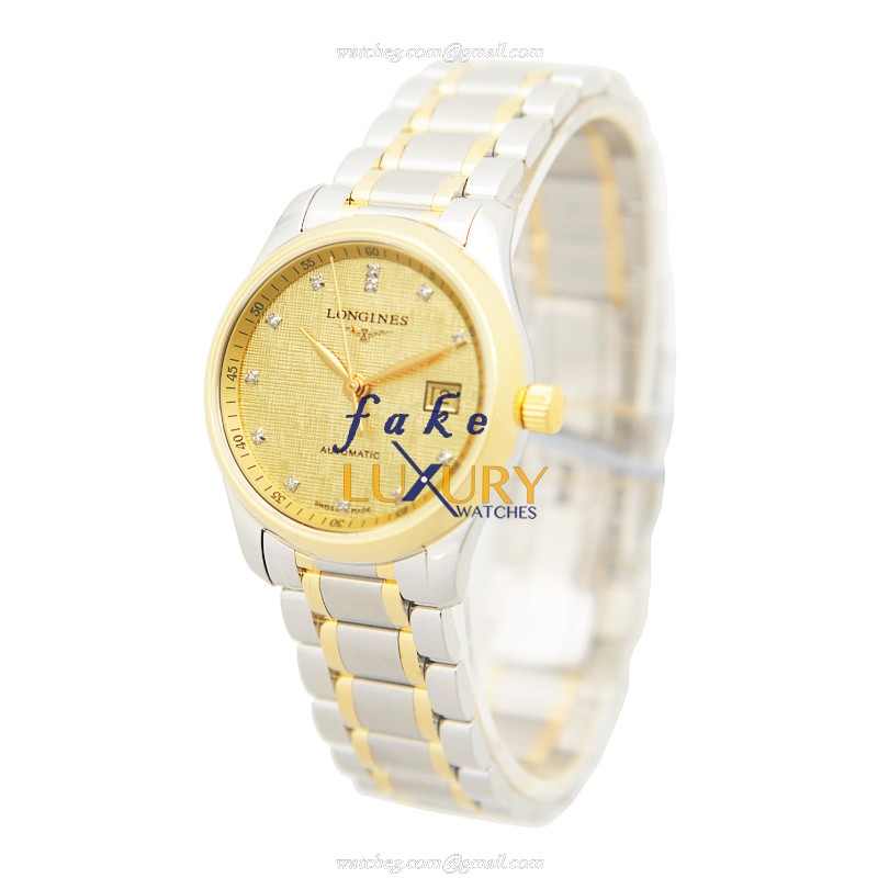 Longines L2.257.5.38.7 Master Automatic Gold Dial Gold-Plated Steel Replica Watch - Image 3
