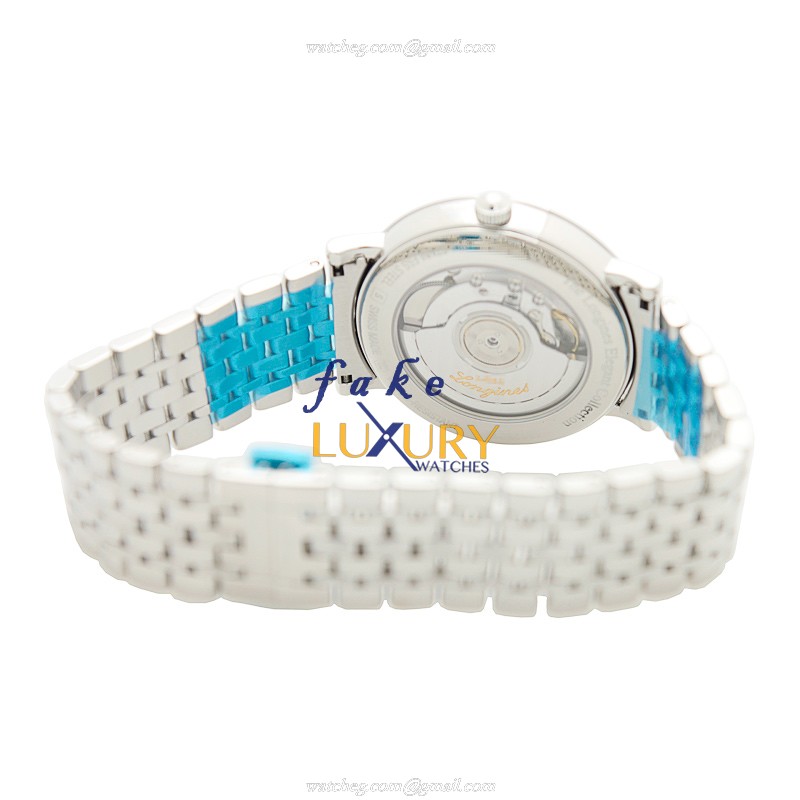 Longines L4.910.4.12.6 Elegant Replica Watch, White Dial, Steel Bracelet, Automatic - Image 4