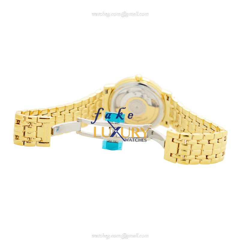 Longines L4.821.2.12.8 PRESENCE Replica Watch, Automatic, White Dial, Gold-Plated Steel Case - Image 5
