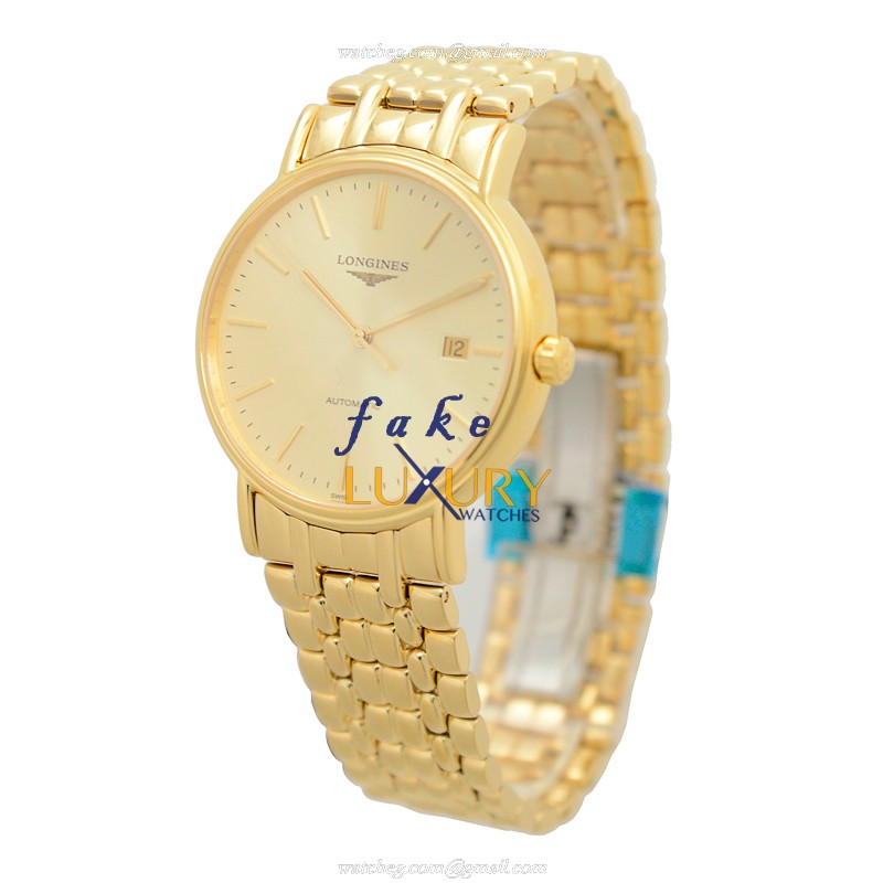 Longines L4.921.2.32.8 PRESENCE Gold Dial | Automatic | Steel | Replica Watch - Image 3