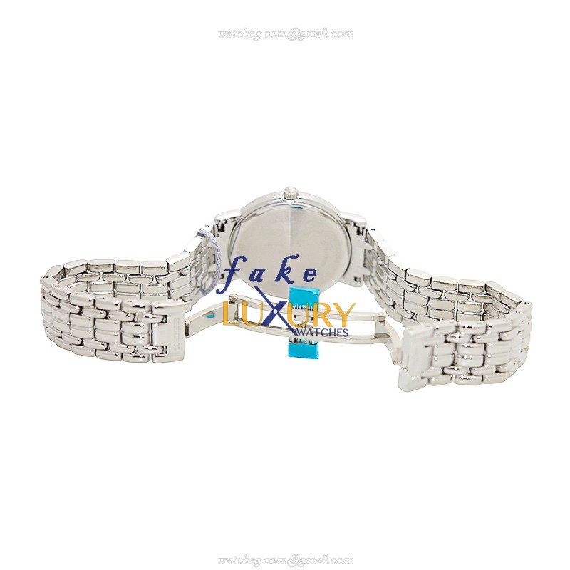Longines L4.320.4.11.6 Replica Watch, Swiss Quartz, White Dial, Silver Stainless Steel Band - Image 5