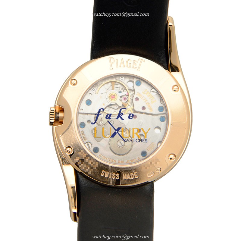 Piaget G0A40261 Limelight - Replica Watch - Manual Wind - 18kt Rose Gold & Diamonds - Black Satin - Image 3