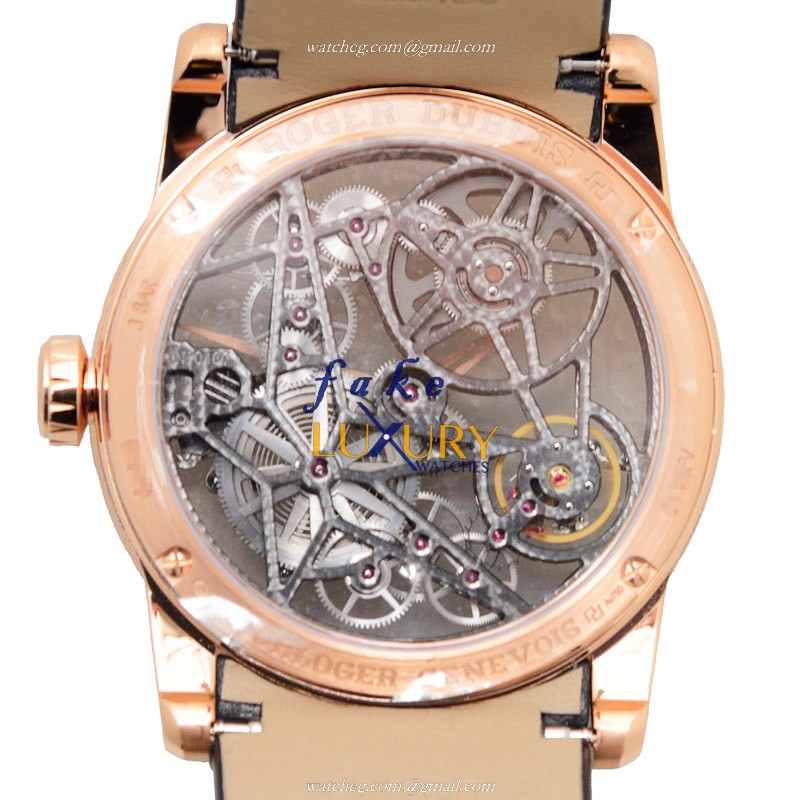 Roger Dubuis RDDBEX0422 Excalibur Replica Watch, Automatic, 18kt Rose Gold, Skull Dial - Image 3