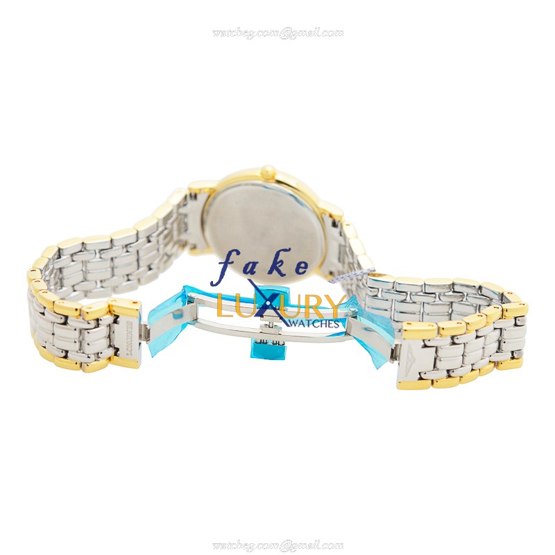 L4.320.2.11.7 - Longines PRESENCE Replica Watch Quartz White Dial Gold-Plated Steel 30mm - Image 5