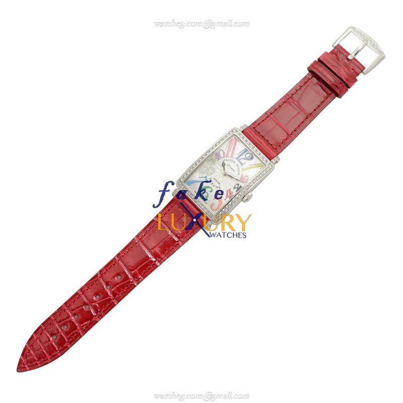 Franck Muller 952QZCOLDRMD1RCD8AC Long Island Automatic Stainless Steel & Diamond Replica Watch - Image 2