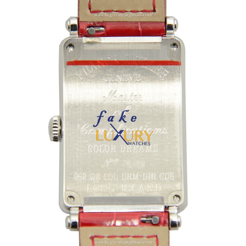 Franck Muller 952QZCOLDRMD1RCD8AC Long Island Automatic Stainless Steel & Diamond Replica Watch - Image 3